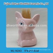 Hot sale fox ceramic toothpick holder